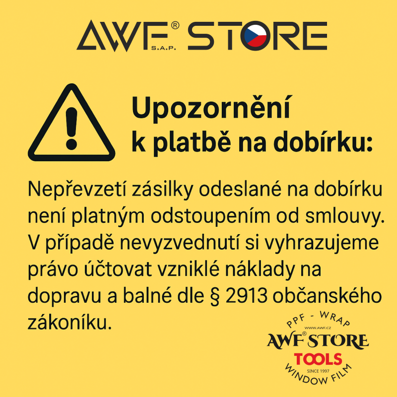 awf dobírka upozorneni I